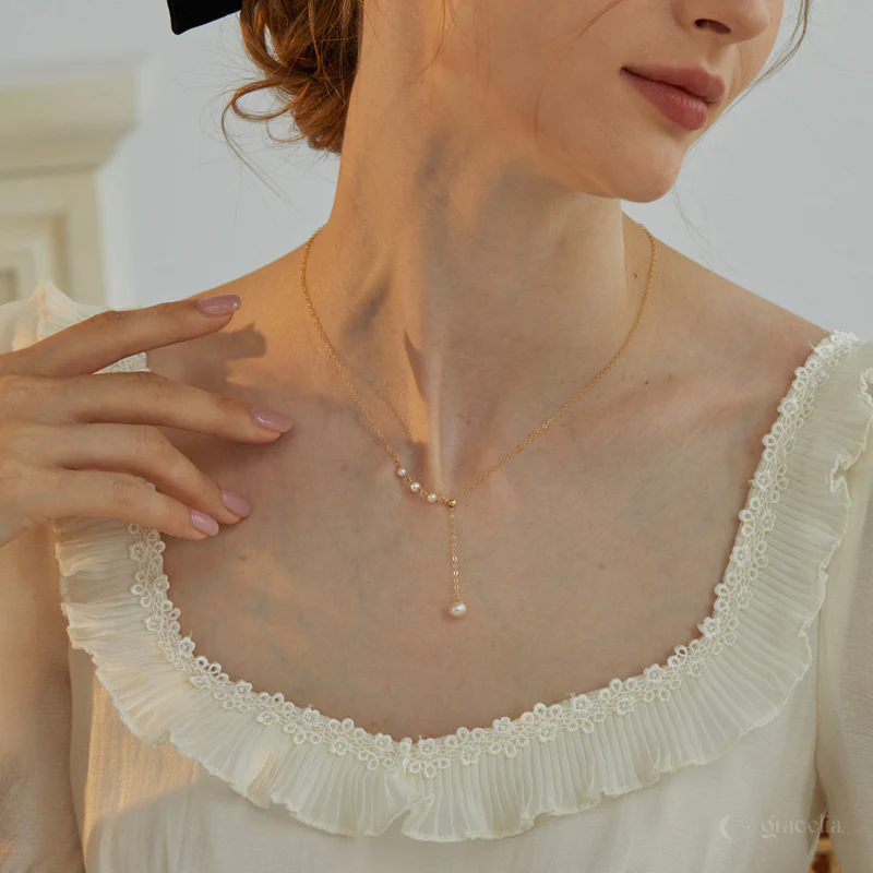 Unbelievable Price Drop: The After Hours Dainty Pearl Necklace is on Sale Now! - Second Image